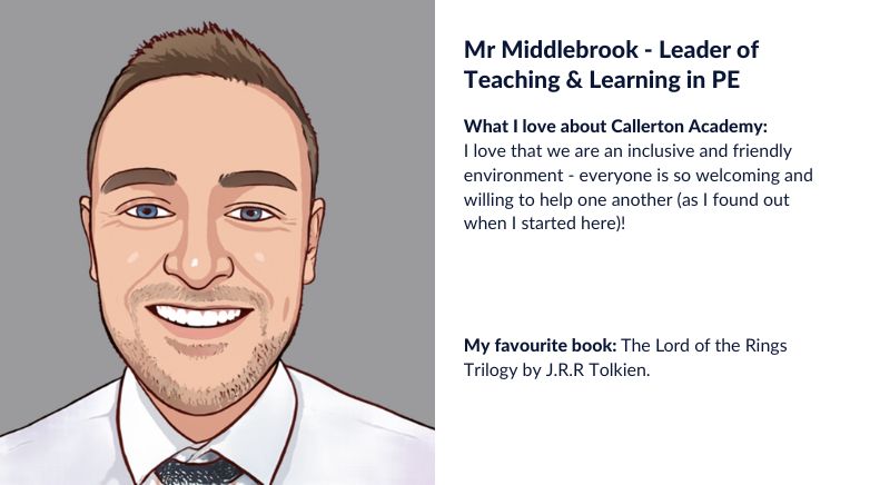 Mr Middlebrook Leader of Teaching and Learning in PE