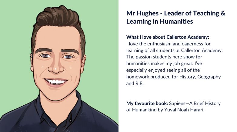 Mr Huges Leader of Teaching and Learning in Humanities