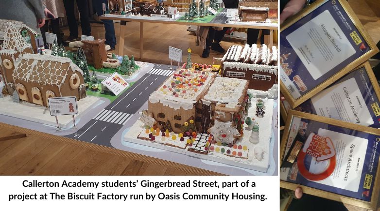 Gingerbread Street, a project at The Biscuit Factory run by Oasis Community Housing. 